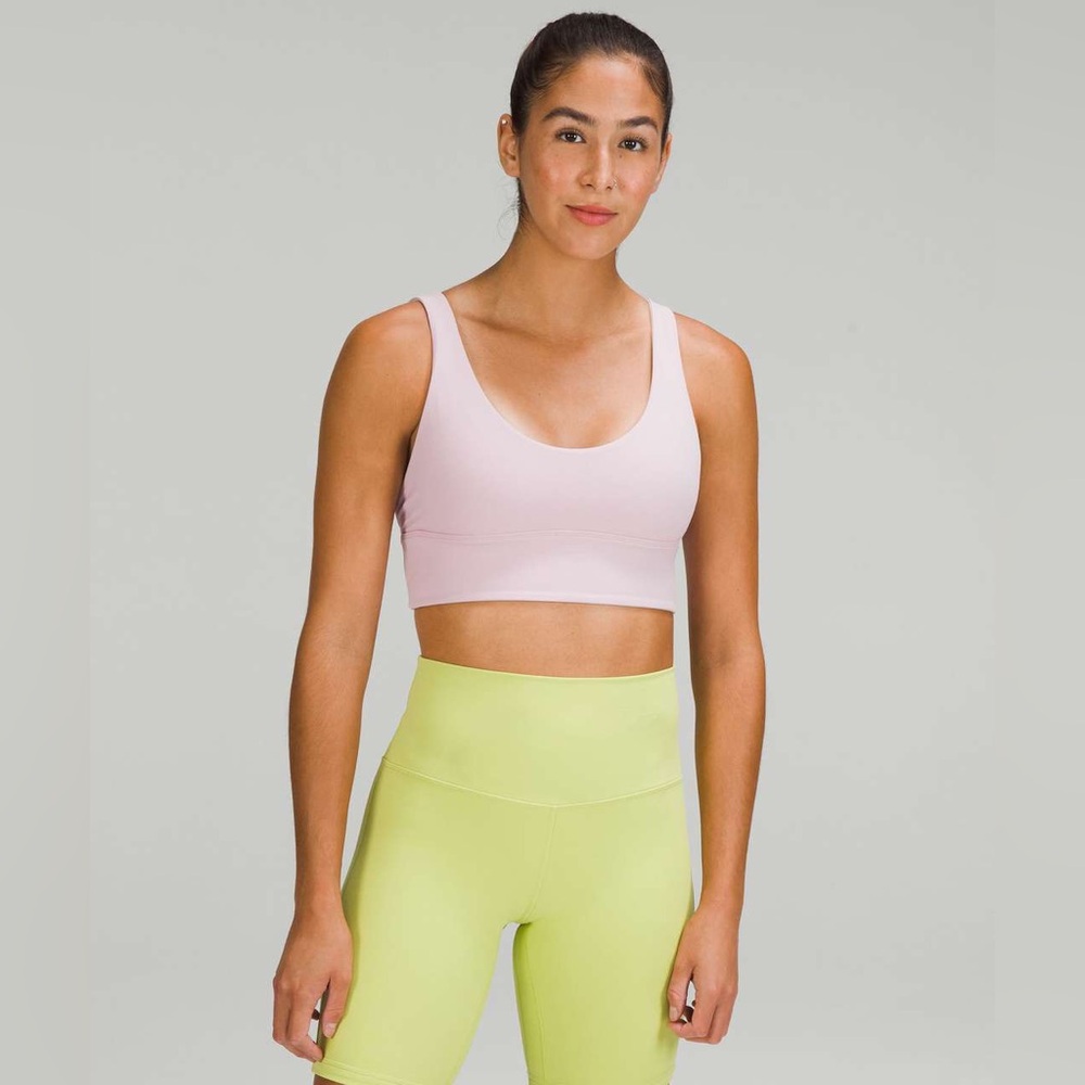 Lululemon Align Reversible Bra Light A/B Cup Pink Peony Natural Ivory Size 6